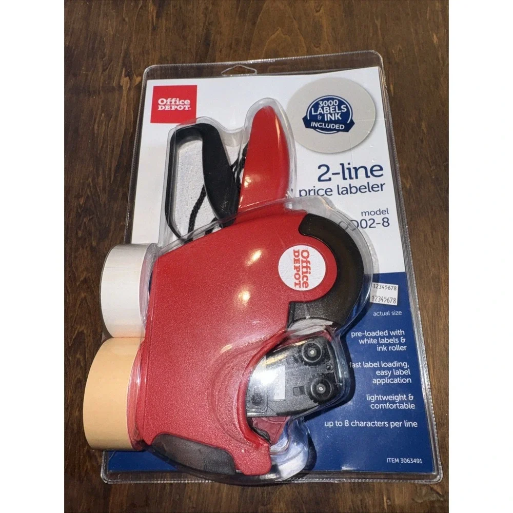 Office Depot Brand Two-Line Price Marking Labeler Kit OD02-8 | 3063491 | NEW